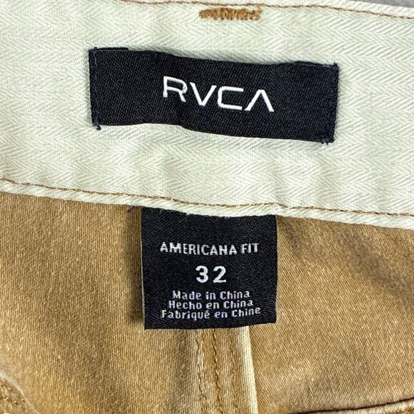 RVCA Double Knee Carpenter Pants Mens 32 Brown Americana Fit Skater Grunge - Picture 11 of 13